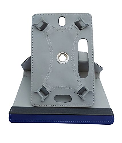 Image of Fastway Rotating Leather Flip Case Cover for Amazon Fire HD 8 Tablet (Blue)