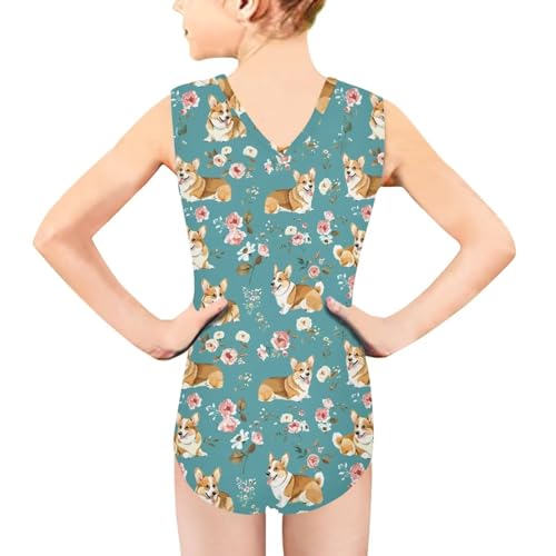 Image of Swimsuits for Girls 3-14 Sleeveless Bathing Suit for Kids Summer One Piece Swimming Suits
