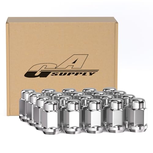 GAsupply M12x1.25 Lug Nuts, Closed End Bulge Acorn Chrome Lug Nuts Cone Seat 1.38