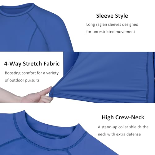 Rash Guard for Men UPF 50+ Sun Protection Long Sleeve Shirts for Fishing Workout Quick Dry Lightweight Cooling4