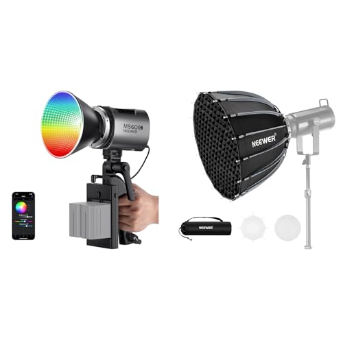 NEEWER MS60C RGBWW LED Video Light with 2.4G/APP Control and 47