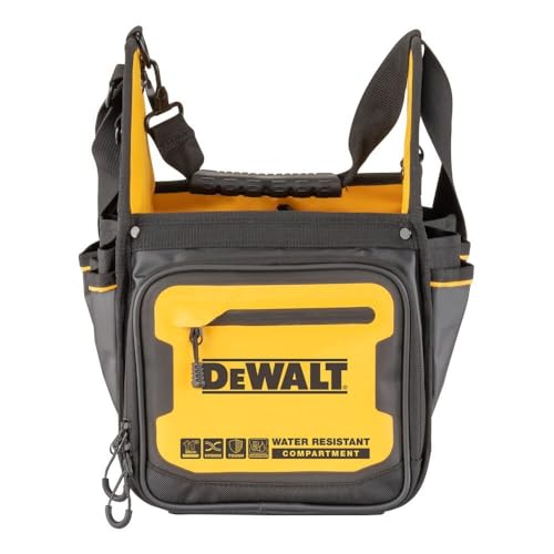 DEWALT Bolsa de ferramentas, bolsa de eletricista, armazenamento e organização de ferramentas, durável e resistente à água, 28 cm (DWST560105)