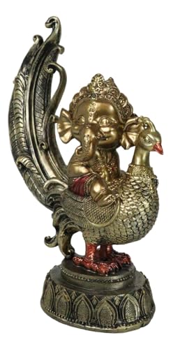 Estatua Baby Ganesha Sagrado y Búho 9.5 pulgadas miniatura 3