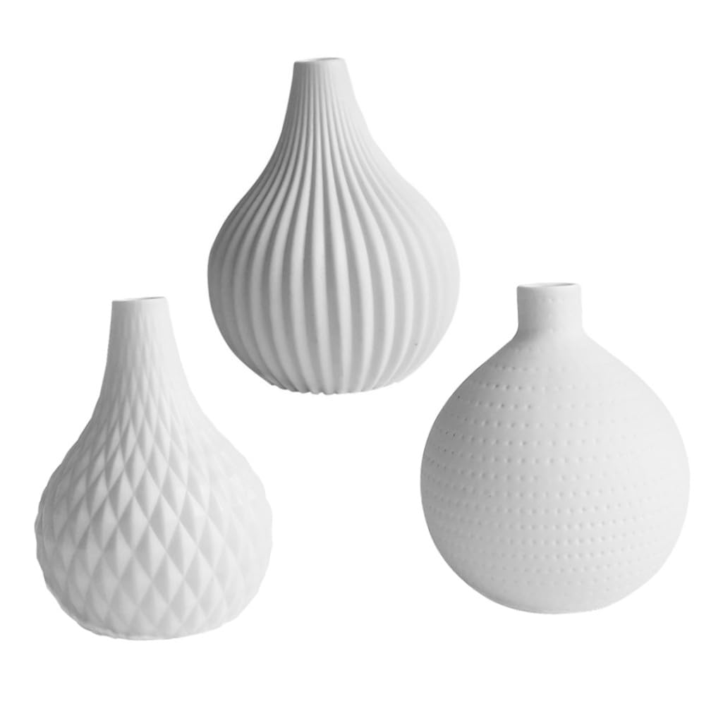 IMIKEYA Vasi in Ceramica per Fiori 3 Pezzi Decorativi