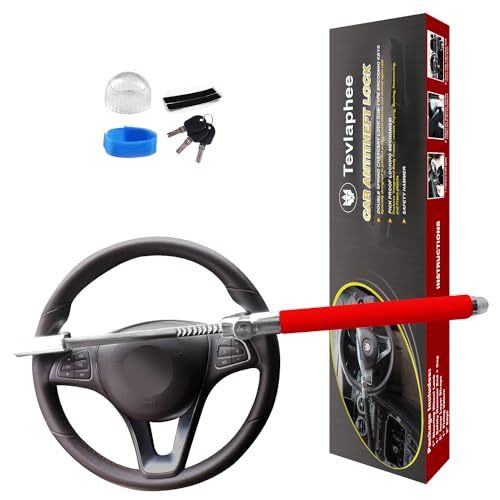 Tevlaphee Steering Wheel Lock Anti Theft Car Device Universal Theft Prevention Car Lock Adjustable