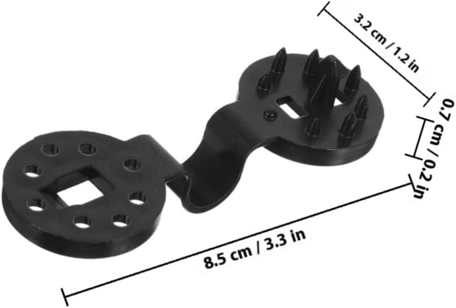 150pcs Large round Black Sunshade Clamps for Garden and Greenhouse, Removable Reusable Shade Net Clips, Heavy Duty Mesh Buckles for Outdoor Sun Protection