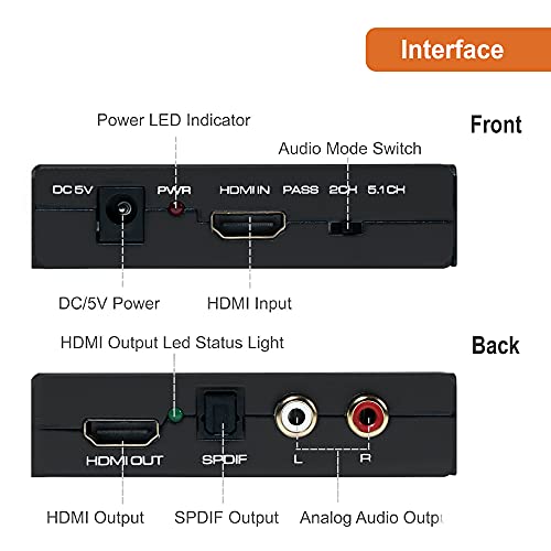 J-Tech Digital JTDAT5CH Premium Quality 1080P Hdmi To Hdmi + Audio thumb #2