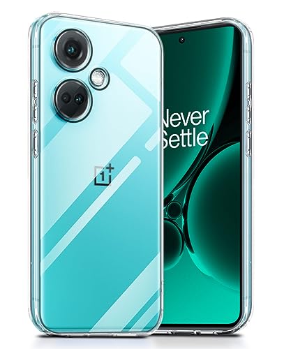 Image of WOW IMAGINE Crystal Clear Transparent Back Case Cover for 1+ OnePlus Nord CE 3 5G | Full Device & Camera Protection Shockproof TPU | Flexible Silicone Back Cover Case - Transparent