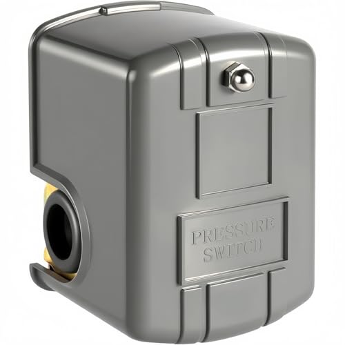 Water Well Pressure Control & Air-Pump Pressure Switch 40-60 PSI Adjustable Differential 1/4 Female NPT Automatic (1 Pcs)