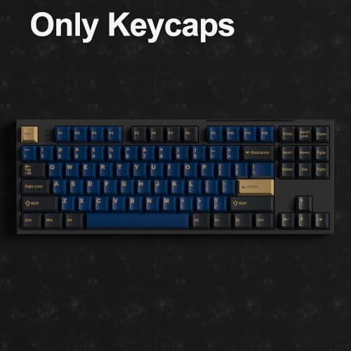 Image of Fogruaden PBT Keycaps Set, Cherry Profile Custom Keycap for Mechanical Keyboard Keycaps(Cherry lanwushi)