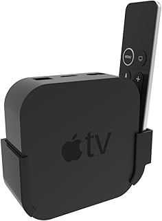 Suporte para Fixar Seu Box e Controle na Parede Compatível Com Apple Tv 4k e Controle Remoto