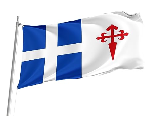 Bandera Piratas San Carlos Del Valle, Ciudad Real Banderas Lavable Doble Cara Bandera Del Patio Para Interiores Exteriores Decoración 152X90Cm