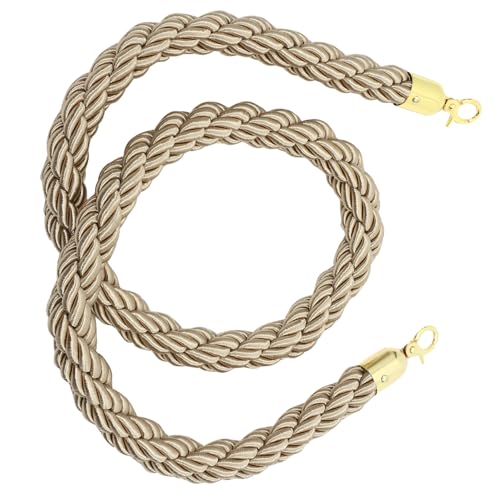 Lanière de garde-corps en jute marron avec alliage de zinc chic