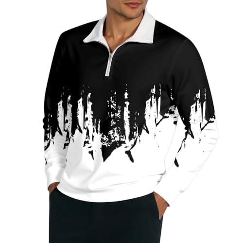 Sweat sweatshirt raglan sweat-shirt pull noir sport zippé