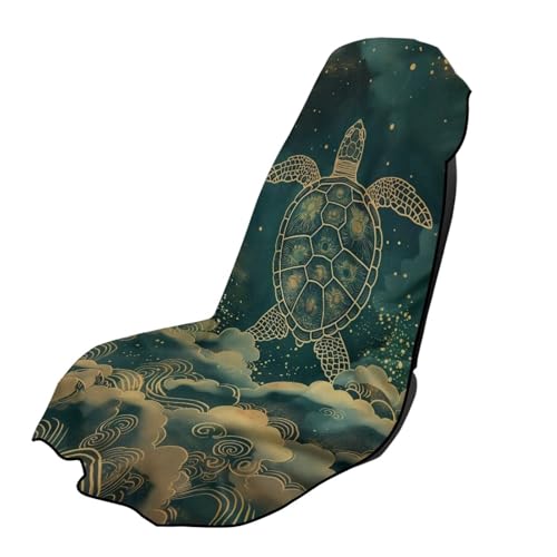 Accessoires d'intérieur de voiture housse de siège et serviette de sudation tortue