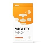 Mighty Patch Hero Cosmetics Face Patch - XL Hydrocolloid Face Mask for Acne, 5 Large Pimple Patches for Zit Breakouts on Nose, Chin, Forehead & Cheeks (1 Count)