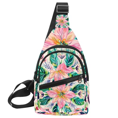 Mochila cruzada de mandala para evitar rebotes al correr y viajar con seguridad