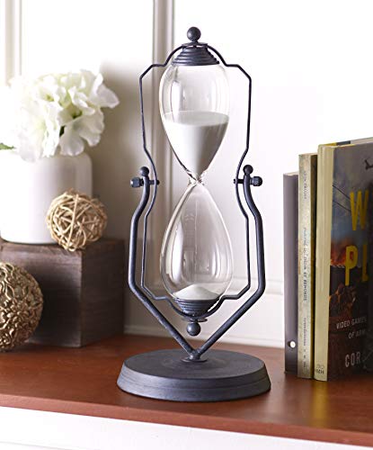 One-Hour Decorative 14" Hourglass - Swiveling Vintage Stand Style Device