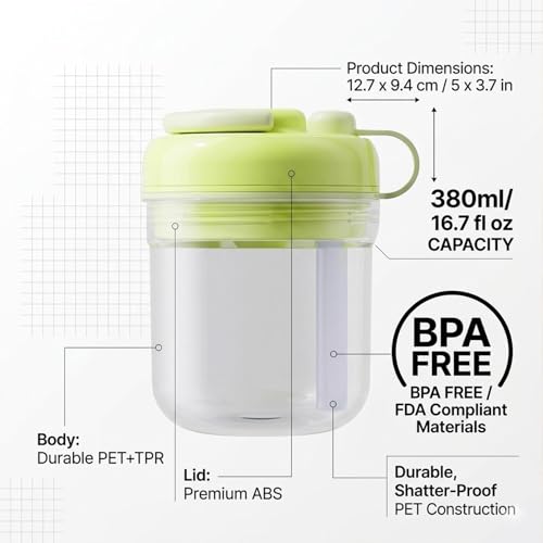 Vaso Portátil con Moldes de Cubos de Hielo 3 en 1 Amarillo miniatura 6