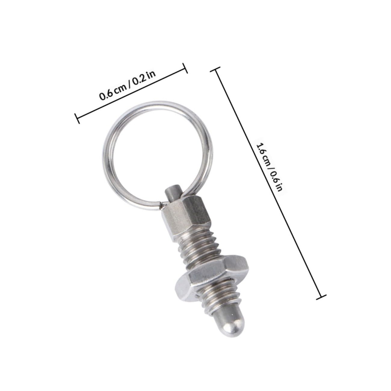 4pcs Stainless Steel Spring Plunger Pins Durable Knob Plunger Easy to Install Safety Pins for Industrial Equipment and Appliances