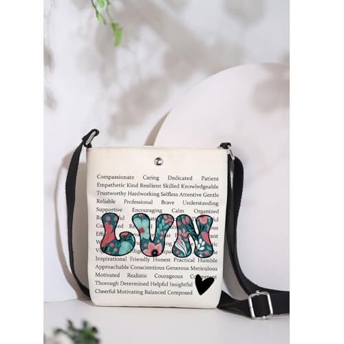 MAOFAED LVN Definition Crossbody Bag for Nurse, LVN Gift, Licensed Vocational Nurse Gift, Nurse Life Gift, Lvn Nurse Gift3