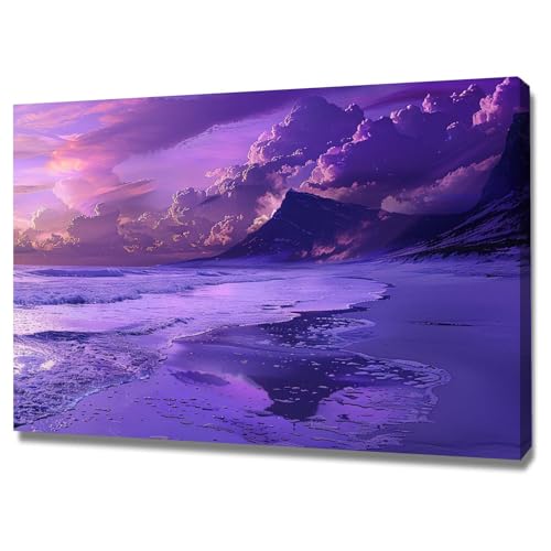 Tableau de paysage moderne encadré 60x80cm pour salon | WODJEM