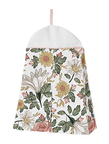 image for Sweet Jojo Designs Blush Pink Yellow Vintage Floral Boho Girl Baby Cri