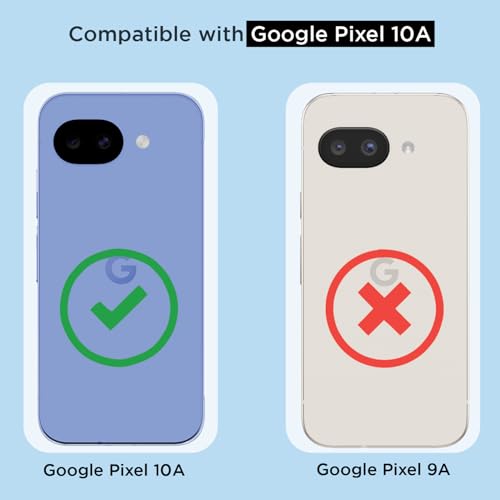 Image of Amazon Basics Back Cover for Google Pixel 10a 5G Mag-Safe Shockproof PC + TPU Protective Case Magnetic Support Bumper Case (Transparent Mag-Safe)