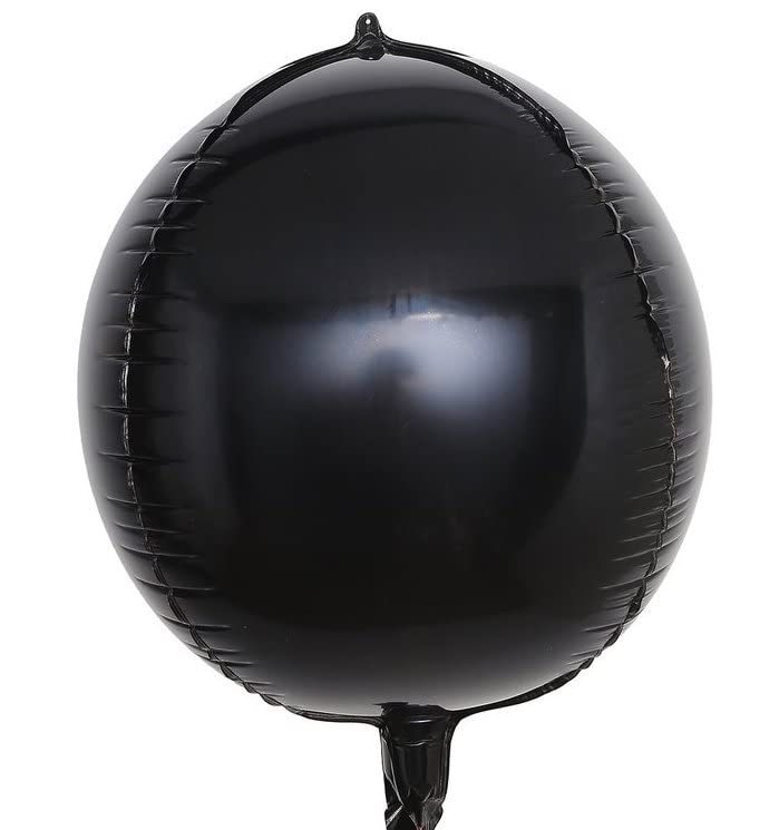 Black 4D Foil Balloon, 55cm (2 pack) - Image 2