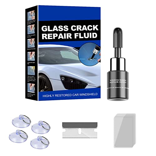Chenfly Automotive Glass Repair Resin, Vehicle Windshield Cracks Repair Fluid Kit, Automotive Windscreen Repair Tools for Scratch Chips