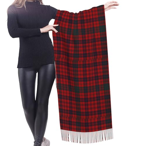 Ross - Red - Tartan - Clans Of Scotland Imitation Cashmere Tassel Scarf Winter Scarf Autumn Softest Classic Warm2