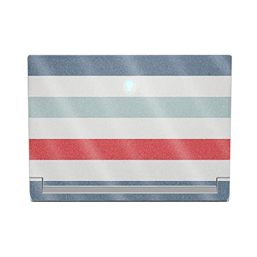 MightySkins Glossy Glitter Skin Compatible With Alienware X17 R2 (2022) Full Wrap Kit - Sailor Stripes | Protective, Durable High-Gloss Glitter Finish | Easy To Apply & Change Styles | Made in the USA