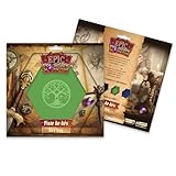 Dos simili cuir antidérapant Epic Forge - Piste de dés - Yggdrasil Arbre Vert - 19 x 19 cm - Cuir et Velours