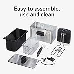 Hamilton Beach 35032 Professional Style Electric Deep Fryer, Frying Basket with Hooks, 1500 Watts, 3 Liters, Stainless Steel - Image 5