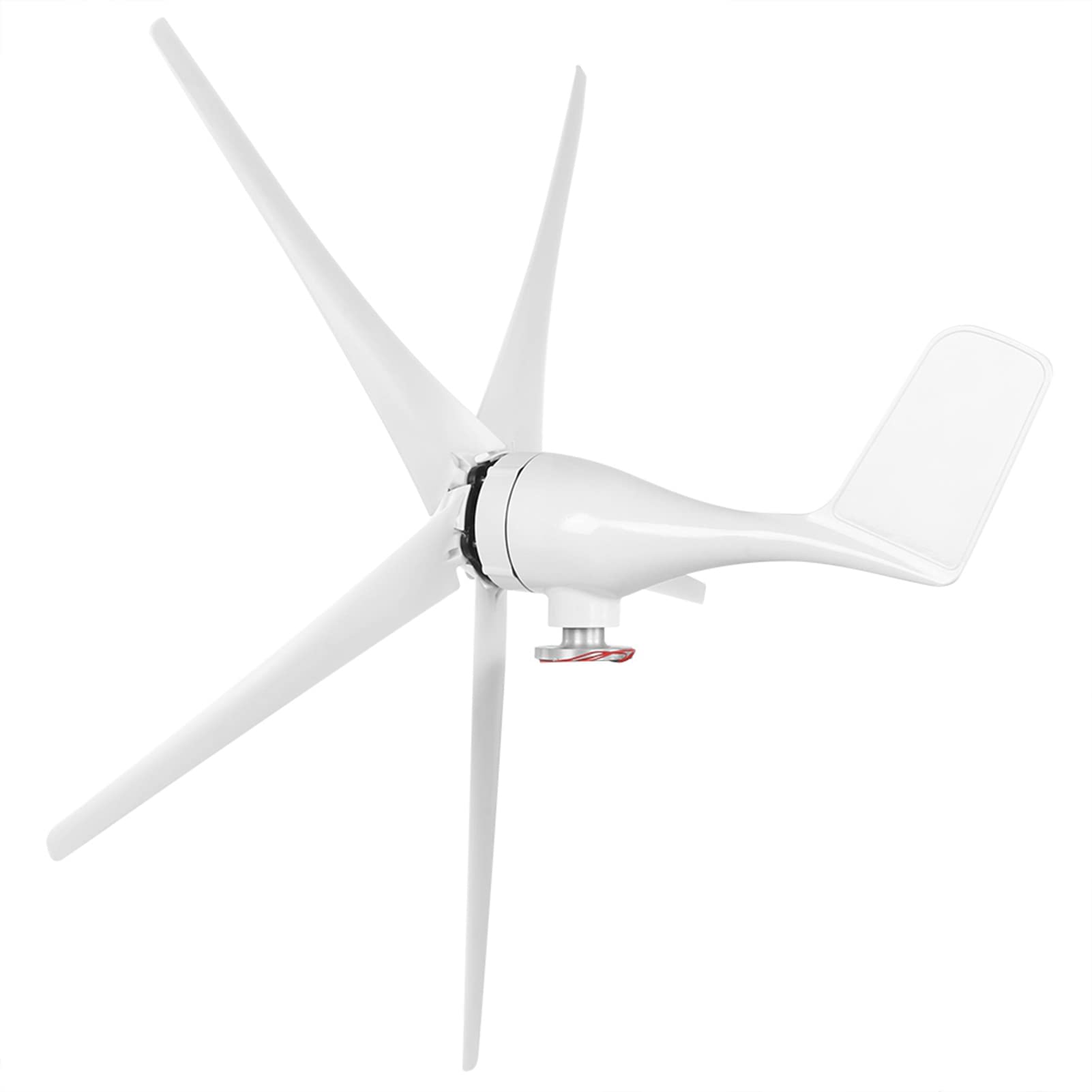 Turbinas Eólicas Generador De Molino De Viento Pequeño De 5 Palas 800W Alternador De Rotor De Imán Permanente De Alta Eficiencia Y Baja Vibración para Barcos Cabinas Terrazas (48V)