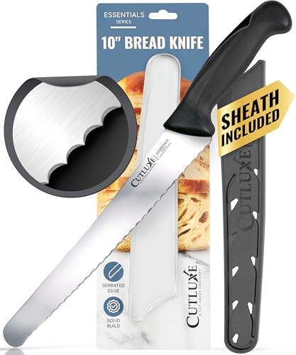 Cutluxe 10-Inch Serrated Bread Knife