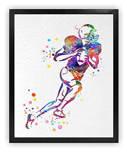Dignovel Studios 20,3 x 25,4 cm, ungerahmt, Fußballtraining, Outdoor-Sport, Wettkampf, Kinder, Schule, Sport, Mittelschule, Aquarell-Kunstdruck, Poster, Wandbehang, Dekoration DN794 Cover