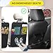 MoNing 2 PCS Kick Mat Back Seat Protector, Waterproof Car Backseat Protective Kick Mat with 2 Mesh Pockets, Large Vehicle Seat Back Kick Mat Organizer for Kids