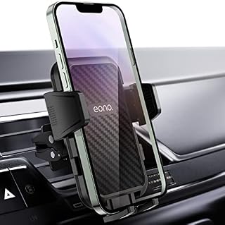 Amazon Brand - Eono Car Phone Holder, Universal Air Vent Phone Mount with 360 Degree Rotation compatible for iPhone 14 13 12 11 Pro Max XR XS Max X 8 7 6 SE, Galaxy S22 S21 S20, Huawei, Oneplus