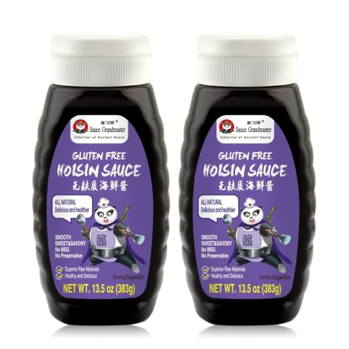 Image of Sauce Grandmaster Gluten Free Hoisin Sauce for Stir Fry, 25% Less Soidium | Sweet & Savory Chinese BBQ Sauce, Low-Cal, No Preservatives, All-Natural Handmade, Authentic Asian, from BBQ to Dipping