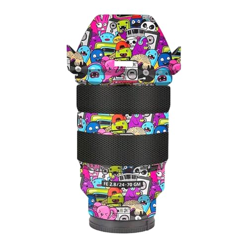 Funda protectora adhesiva para lente de cámara Sony FE 24-70mm F2.8 GM – Color Graffiti Pink miniatura 1