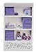 Town Square Miniatures Dolls House Miniature Bathroom Furniture Shelf Unit Lilac Towels & Accessories