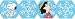 Eureka Peanuts Happiness Is A Snowflake Extra Wide Die-Cut Deco Trim, Set of 12 Reusable Strips