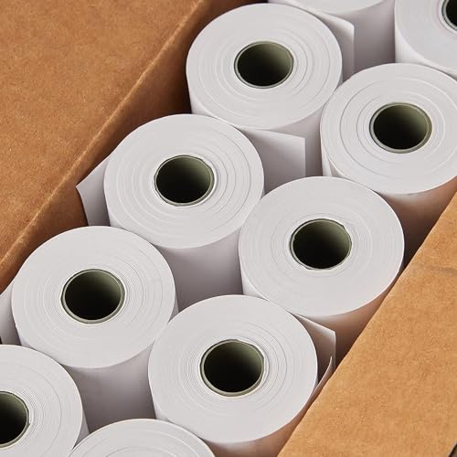 10 Rotoli Scontrini Rotolo Carta Termica Cassa Pos 57 X 18X 12 Mm Omolo