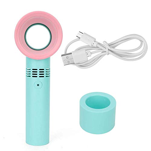 Ventilador de cílios secador de ventilador portátil sem lâmina, ventilador portátil USB sem lâmina p