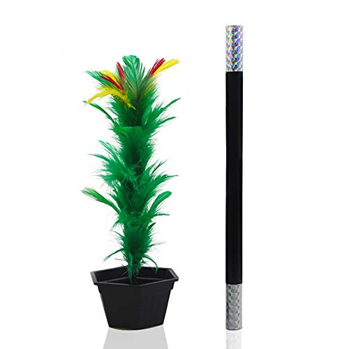 Shinena Magical Appearing Flower Magic Wand to Flower Easy Magic Tricks for Teenagers Funny Toys Magic Show Performance Prop for Adults Teenagers,Ideal Gift for Birthday , Magic Flower Pot & Wand