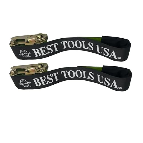 3" x 7' Under Reach Tie-Down Strap with Protective Sleeve – Heavy-Duty Securement