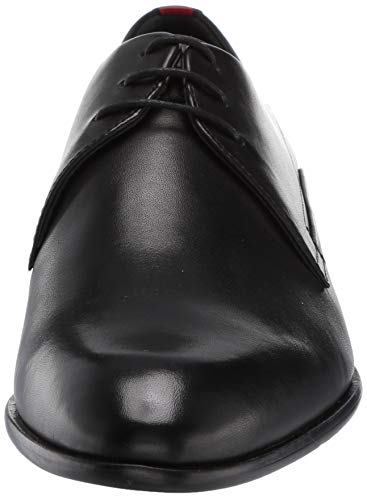 Image of BOSS Hugo by Hugo Men's Dress Appeal Leather Lace Up Derby Uniform Shoe Night, 7.5 Medium US