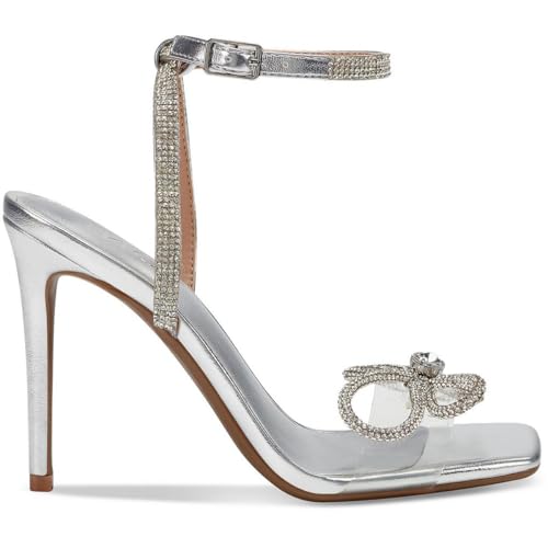 INC Womens Lively Slip On Dressy Heels Silver 9.5 Medium (B,M)2