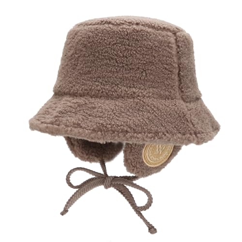 New SKADI Fleece Earmuff Bucket Hat for Winter Warm Ear...